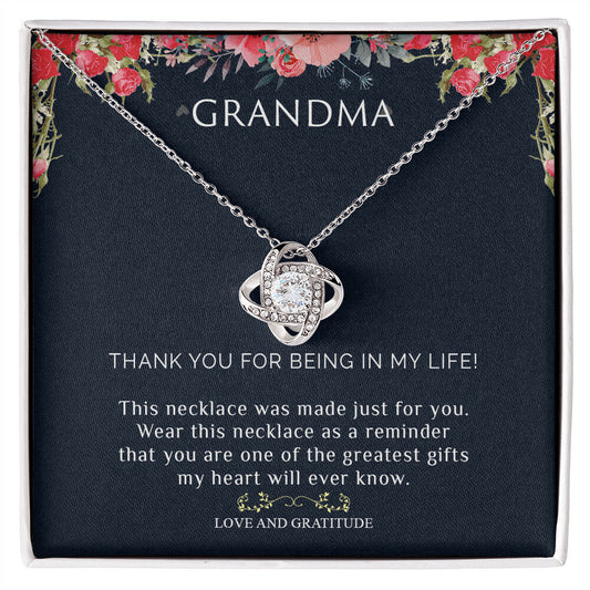 To My Grandma | Love Knot Necklace